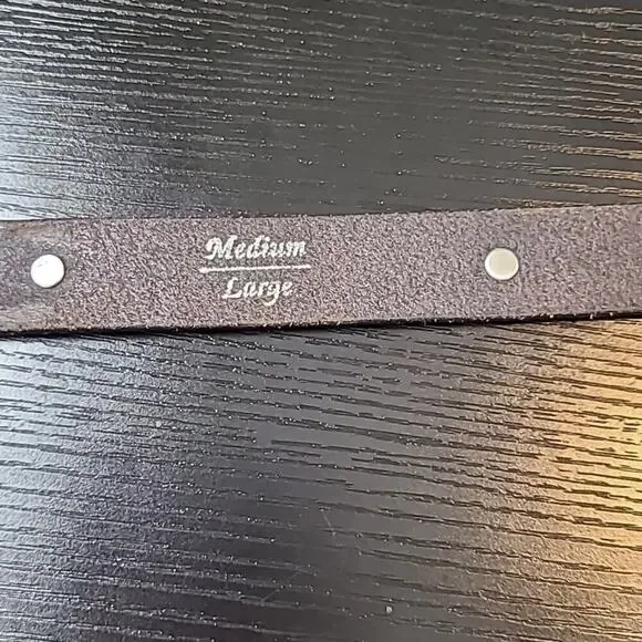 Vintage 80's Capezio western leather concho belt - Picture 5 of 11